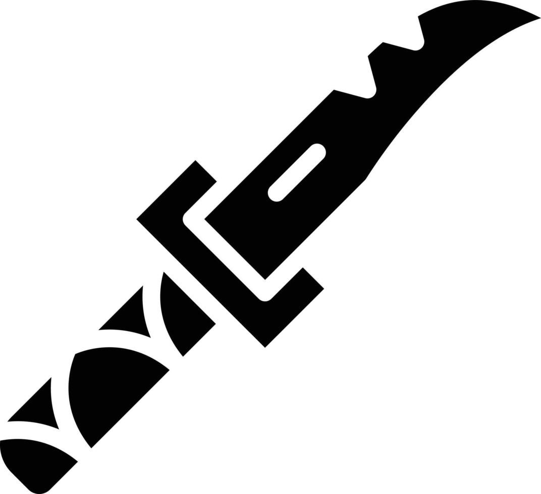 salvaje cuchillo vector icono estilo