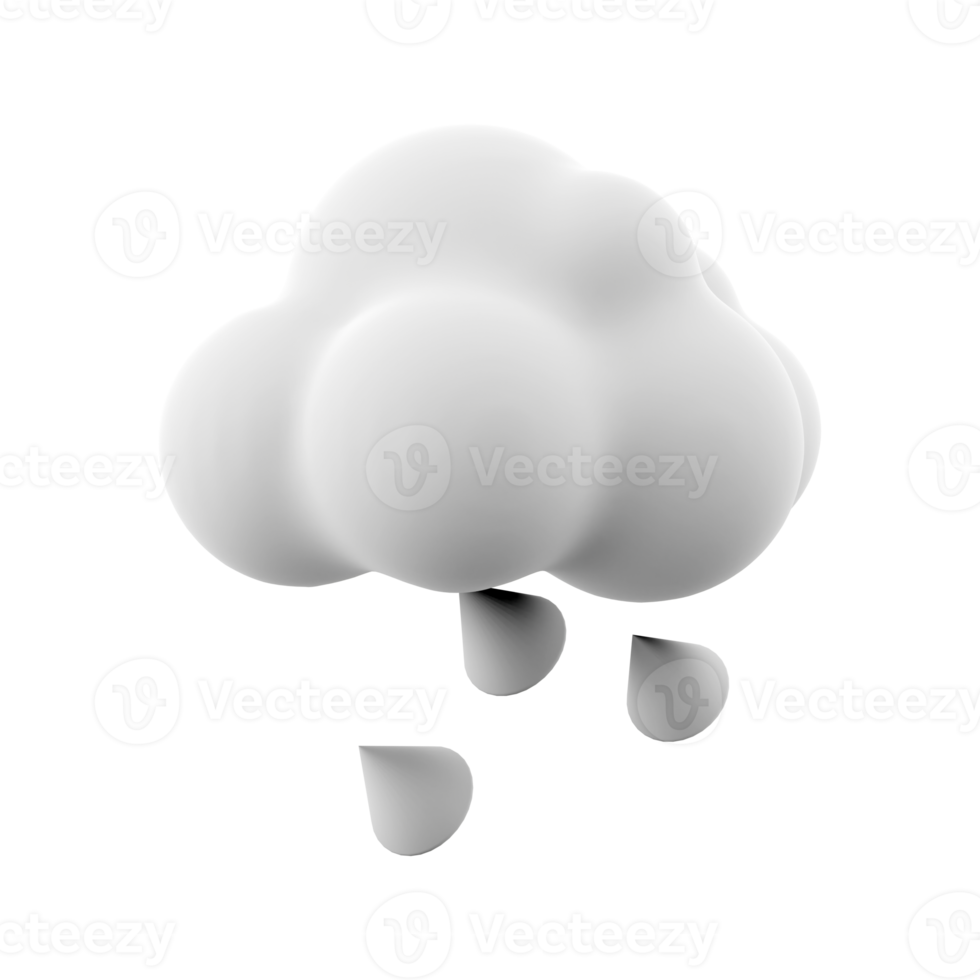 3d rendering hail cloud icon. 3d render weather cloud with hail icon. Hail cloud. png