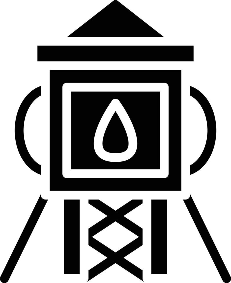 Water Tower Vector Icon Style