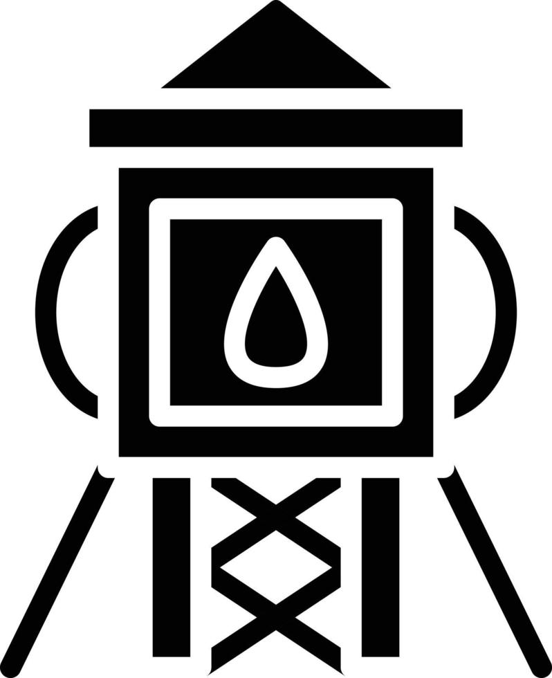 Water Tower Vector Icon Style