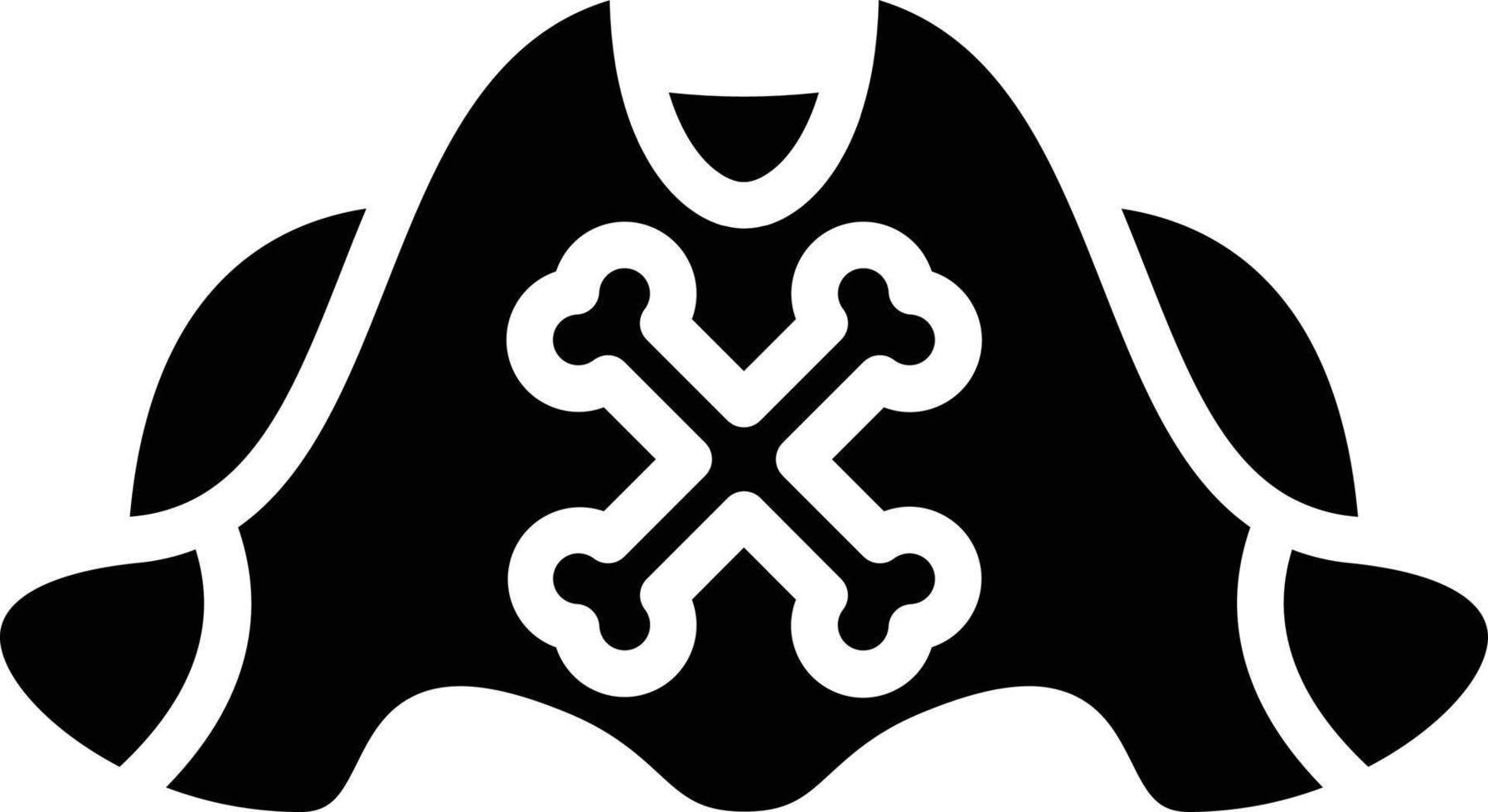 Pirate Cap Vector Icon Style