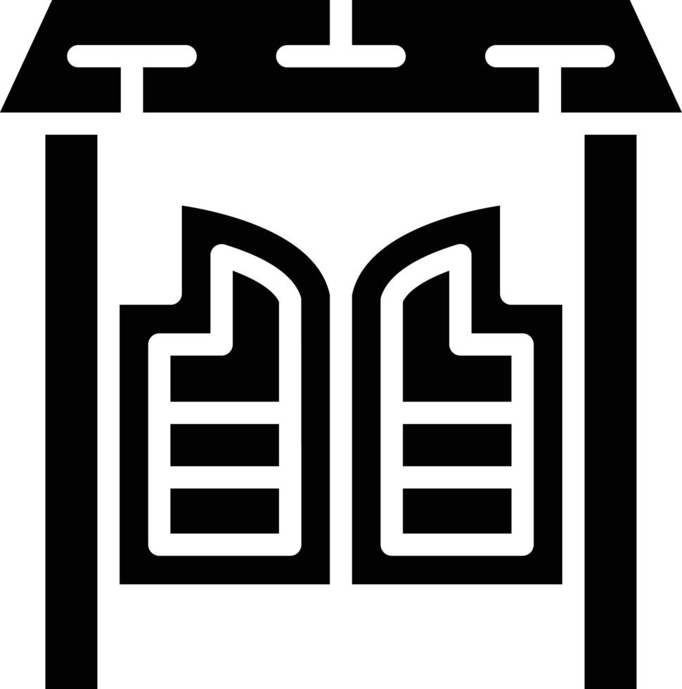 Saloon Gate Vector Icon Style