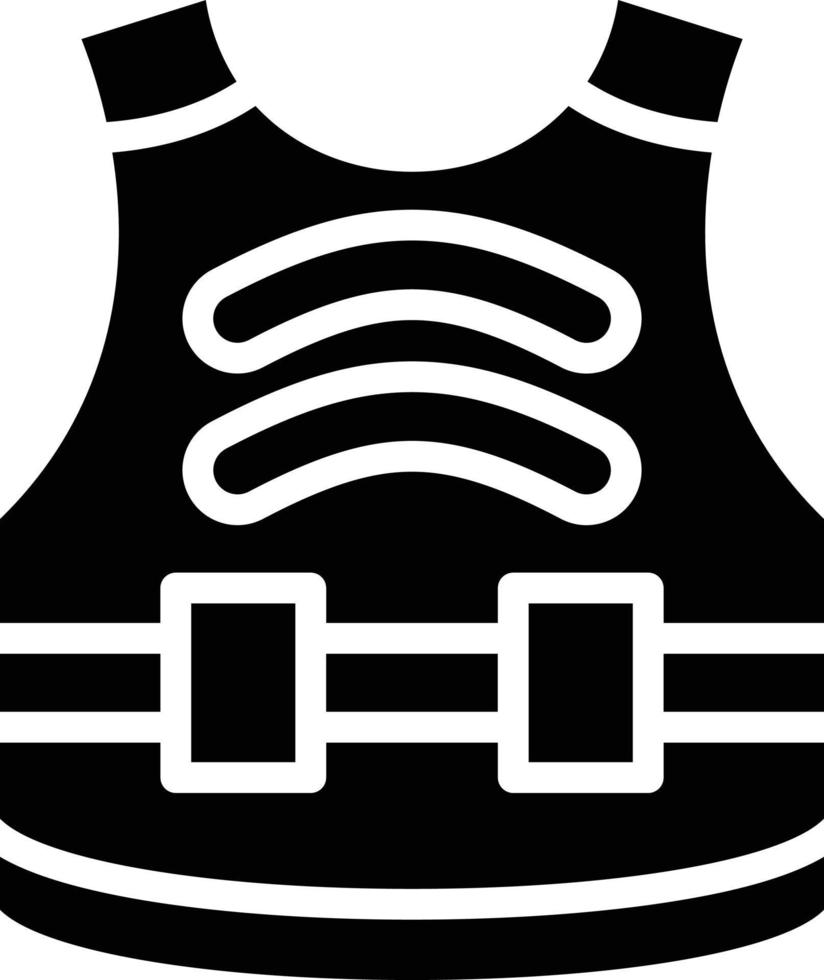 Bulletproof Vest Vector Icon Style