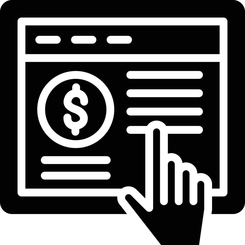 Pay Per Click Vector Icon Style
