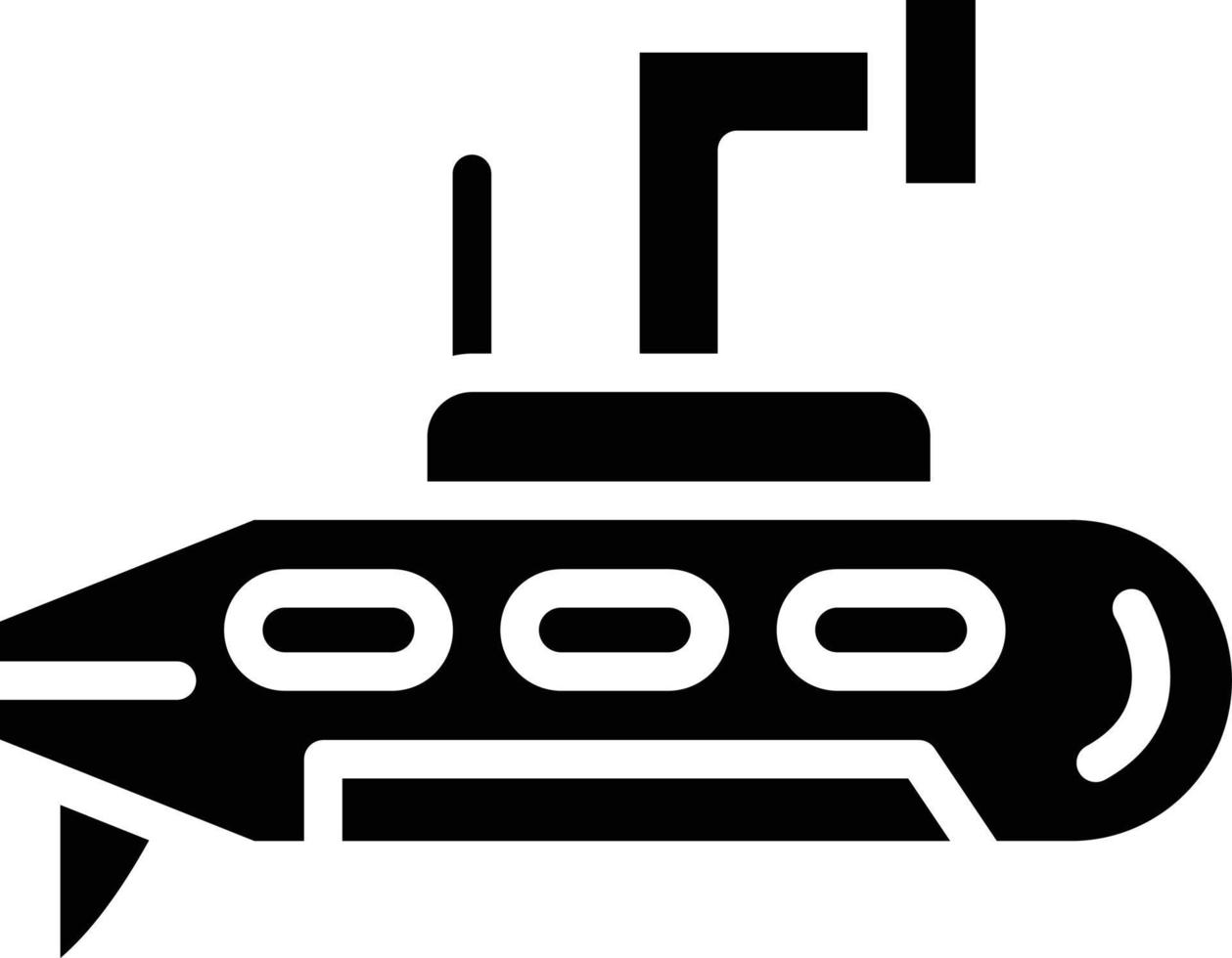 Army Submarine Vector Icon Style