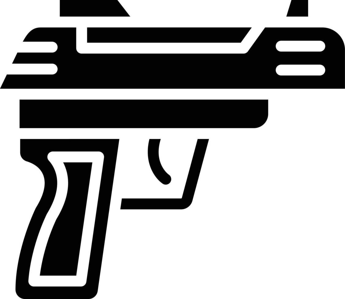 Ejército pistola vector icono estilo