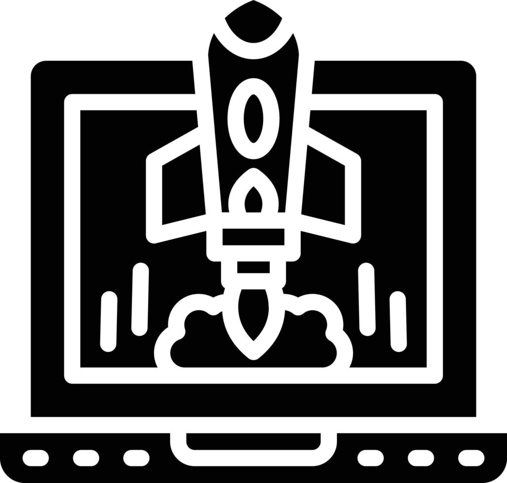 Project Launch Vector Icon Style