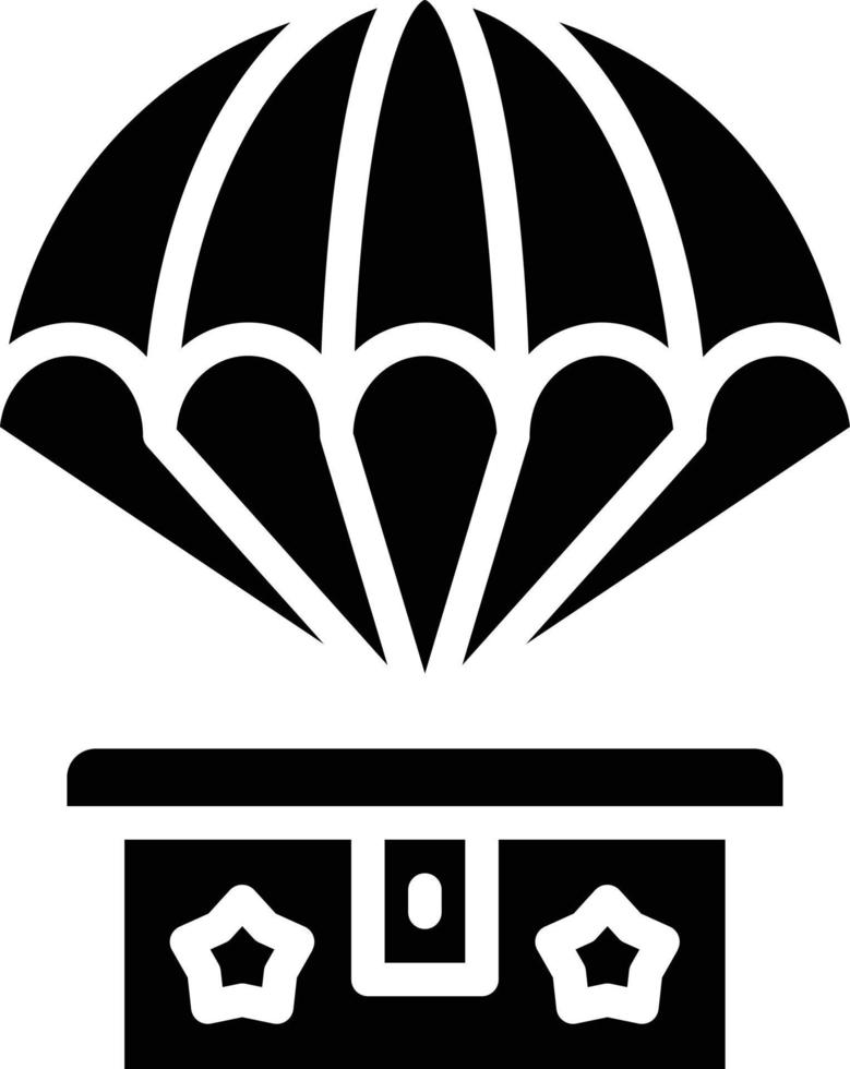 Army Parachute Vector Icon Style