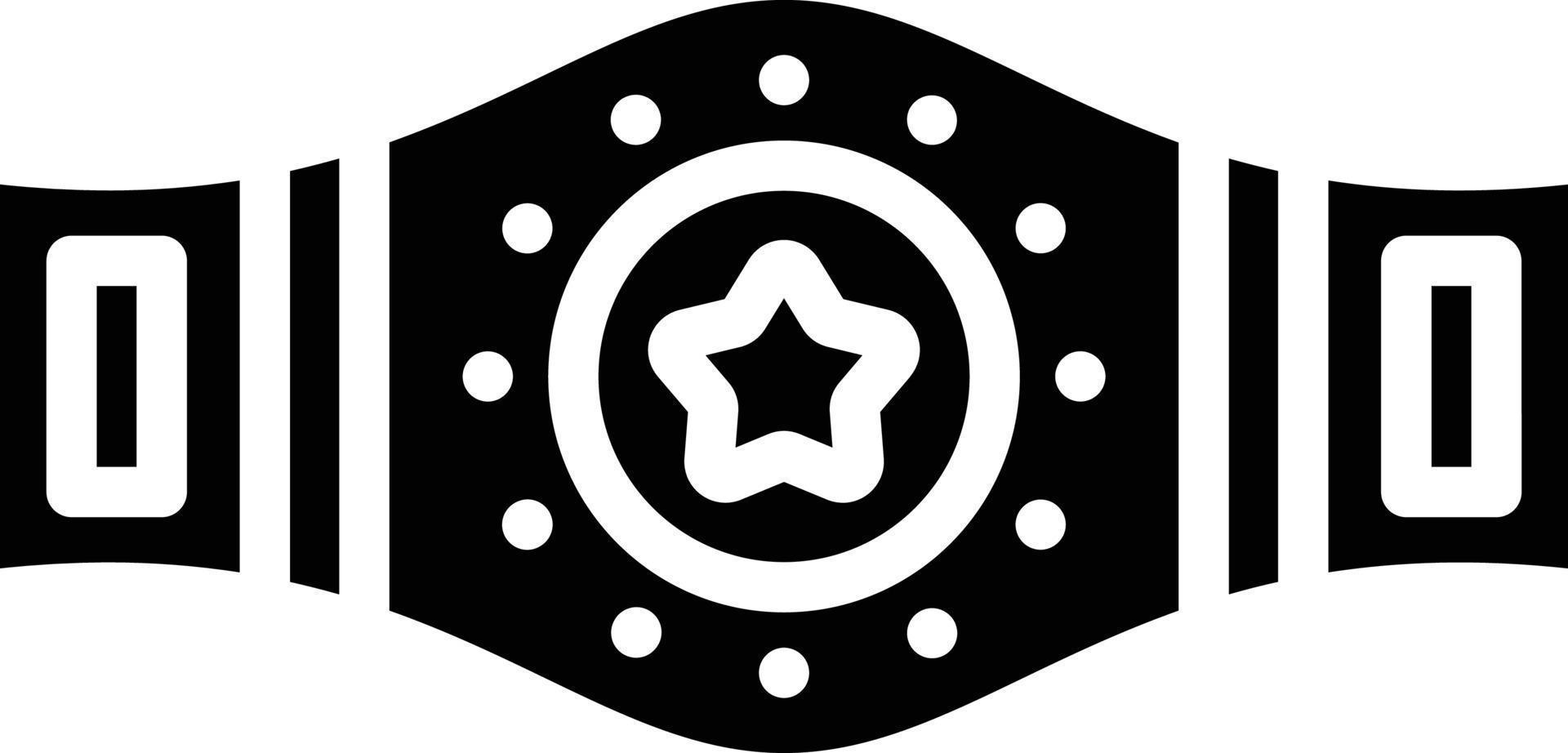 Champion Belt Vector Icon Style