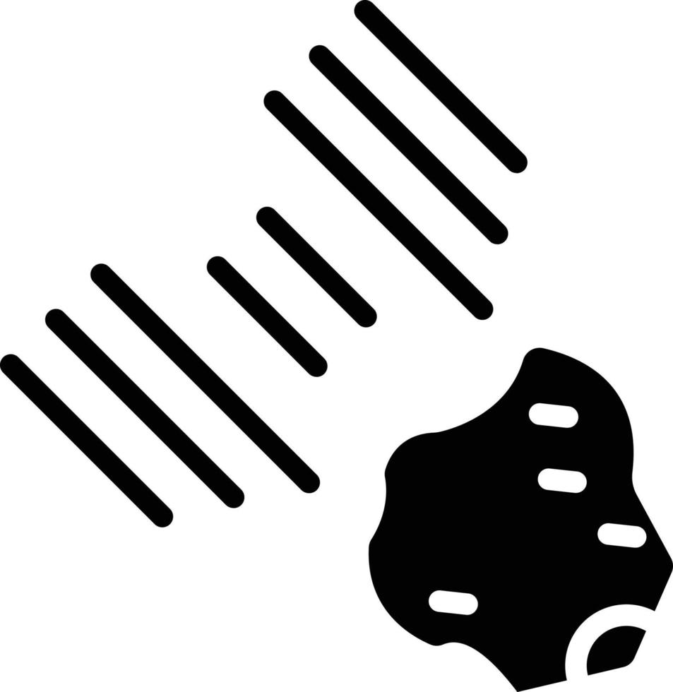 meteoritos vector icono estilo