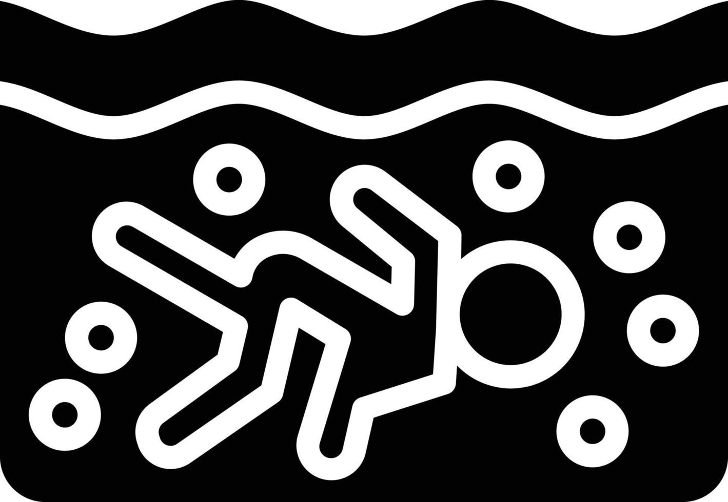 Scuba Diving Vector Icon Style