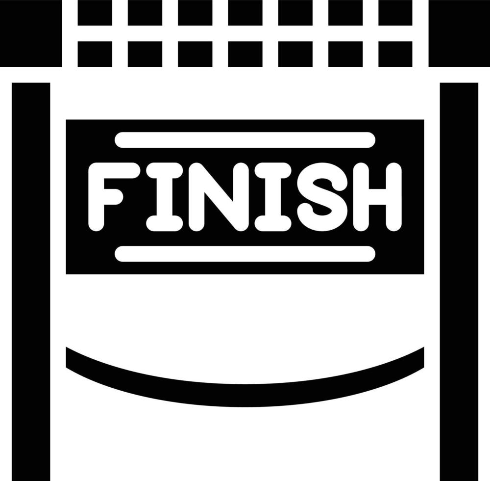 Finish Line Vector Icon Style