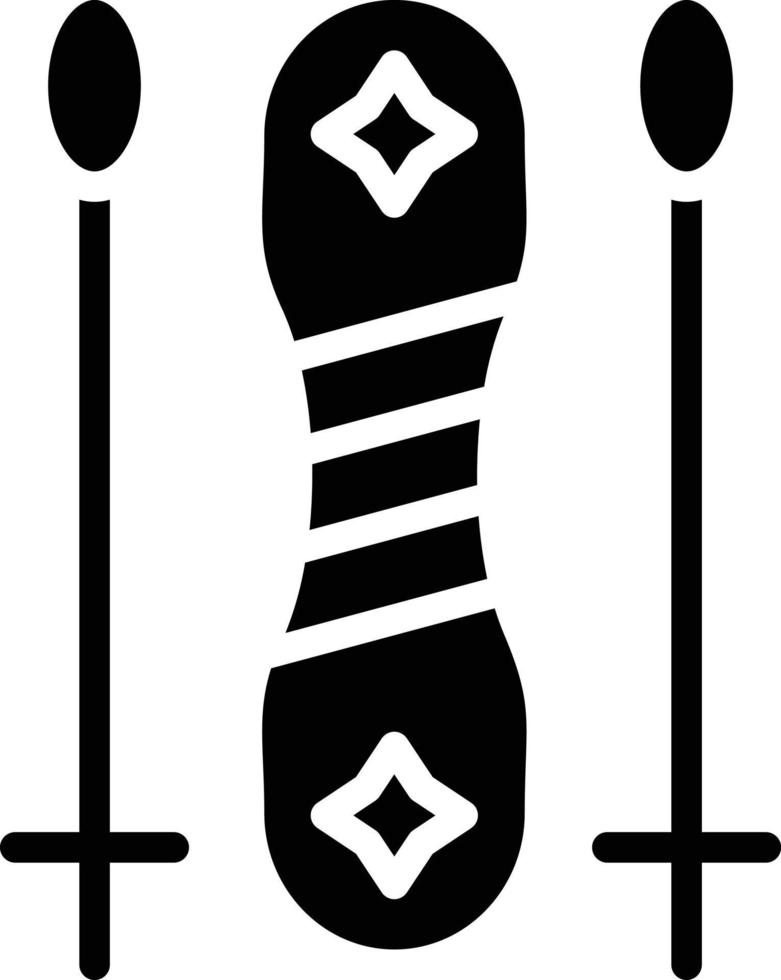 tabla de snowboard vector icono estilo