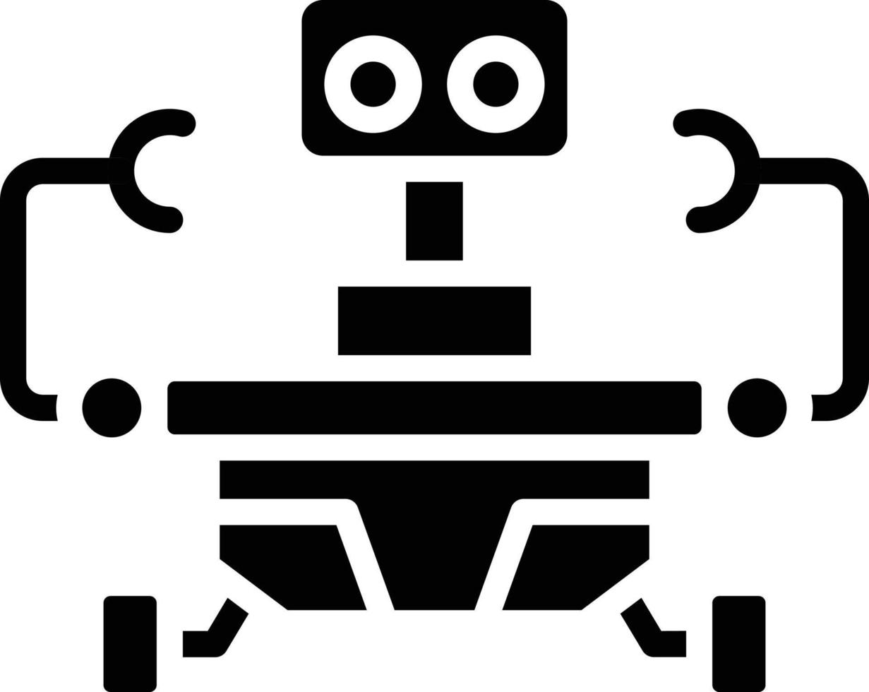 Space Robot Vector Icon Style