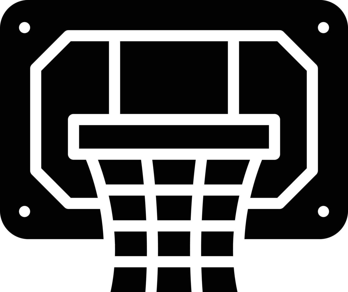 baloncesto aro vector icono estilo