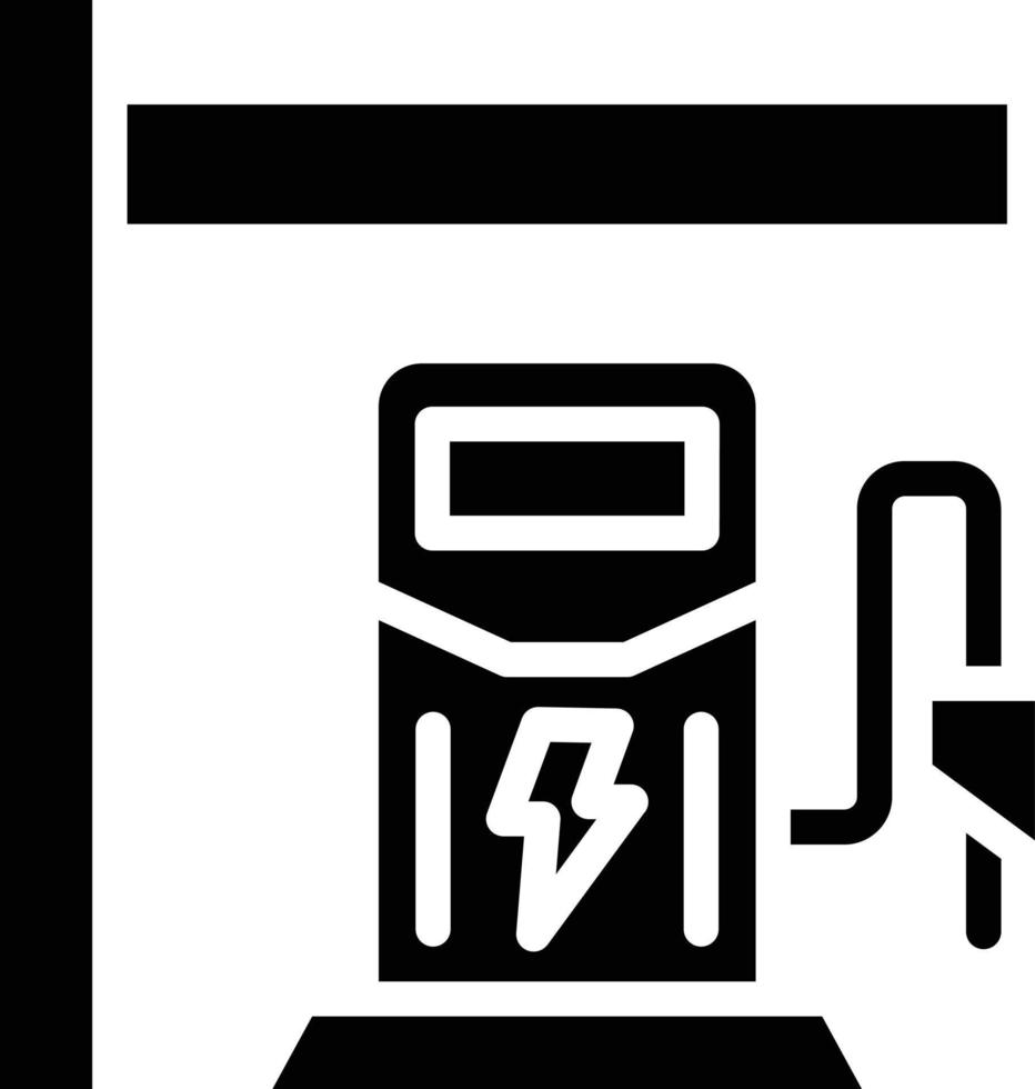 Charging Station Vector Icon Style