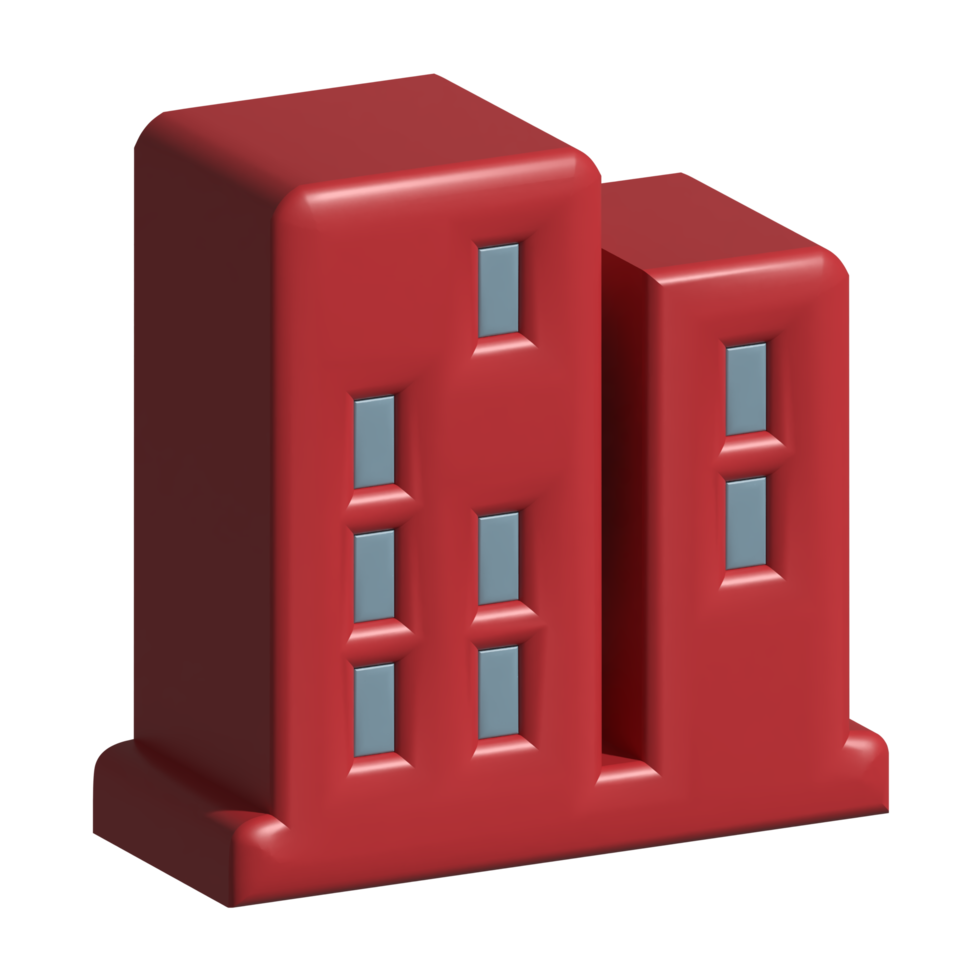 building 3d icon png