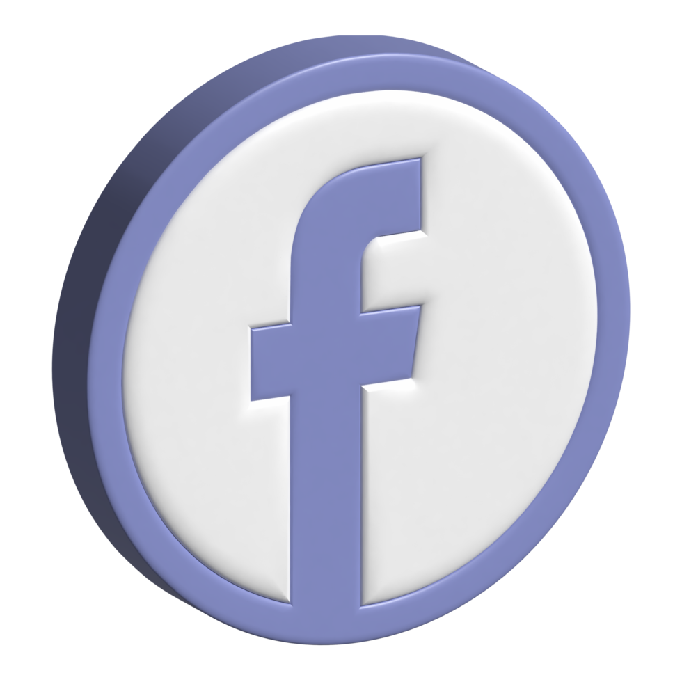 facebook 3d icon png