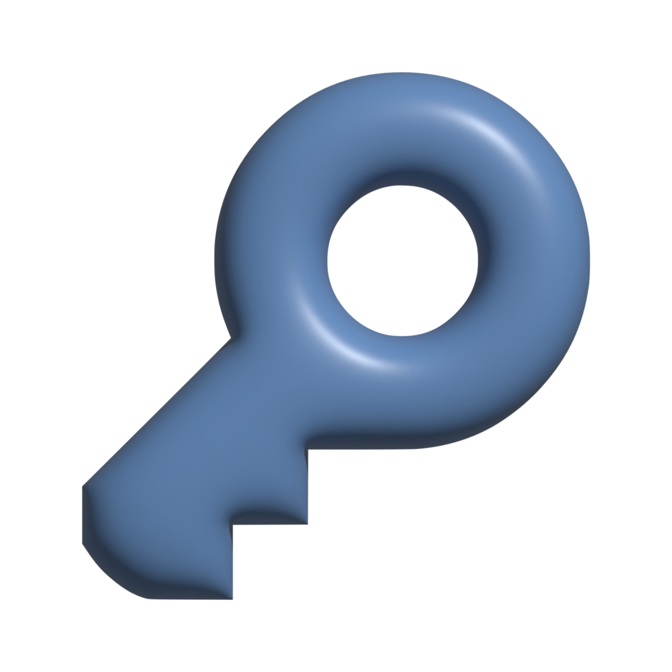 3d icon of key png