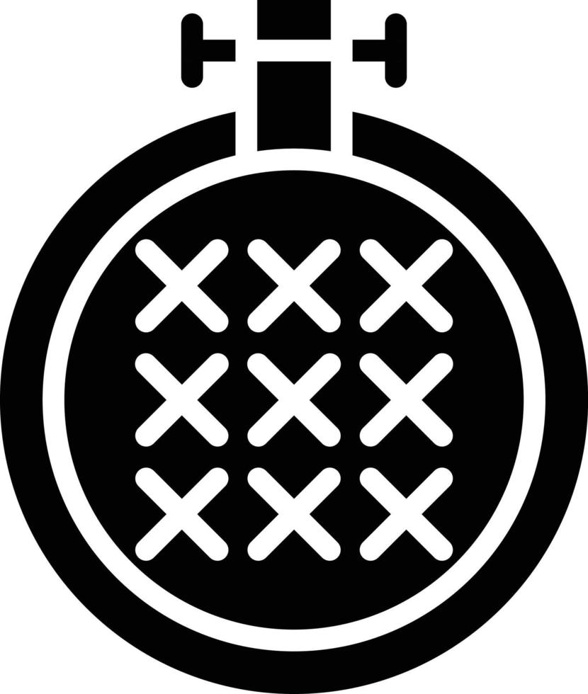 Cross Stitch Vector Icon Style