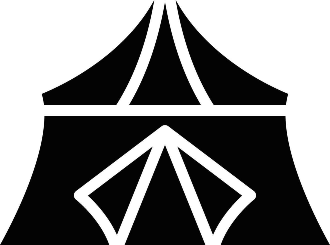 Tent Vector Icon Style