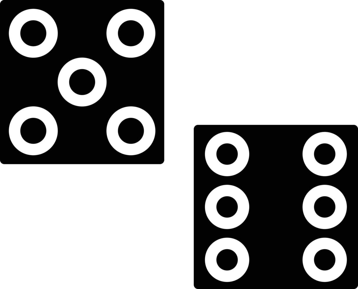 Dices Vector Icon Style