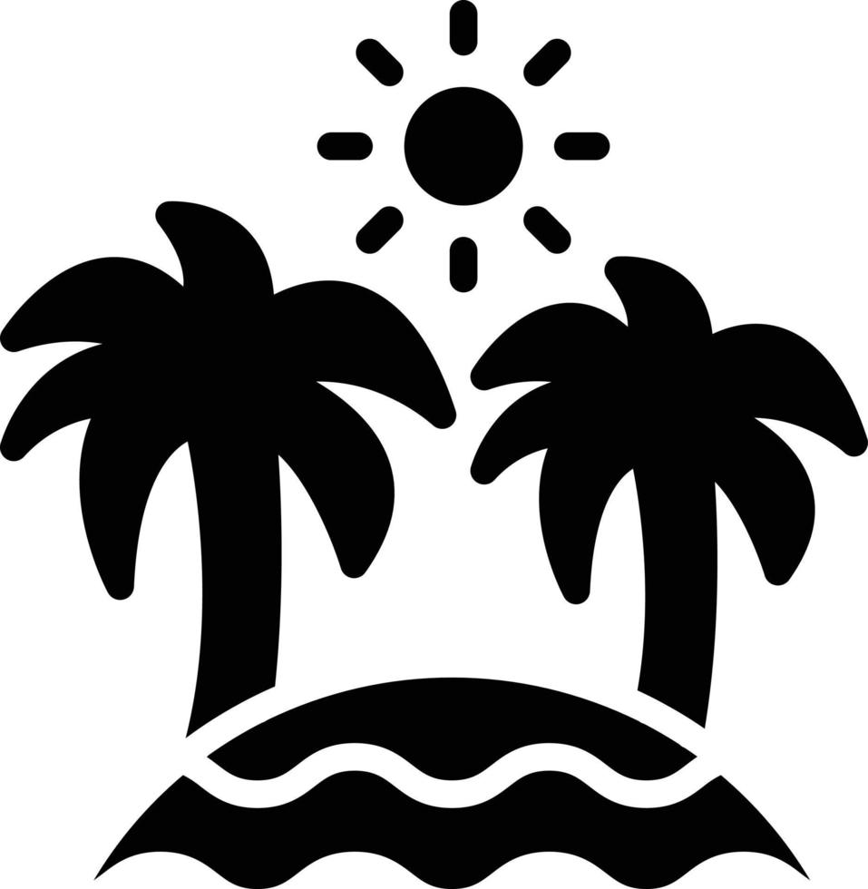 Beach Vector Icon Style