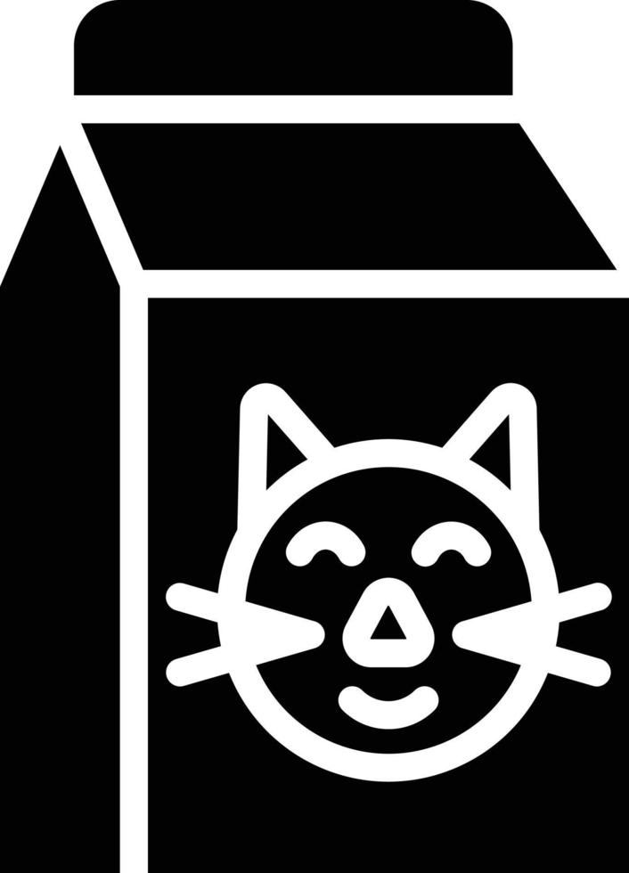 gato comida vector icono estilo