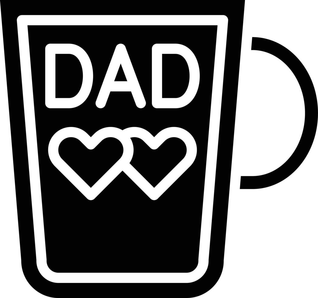 DAD Mug Vector Icon Style