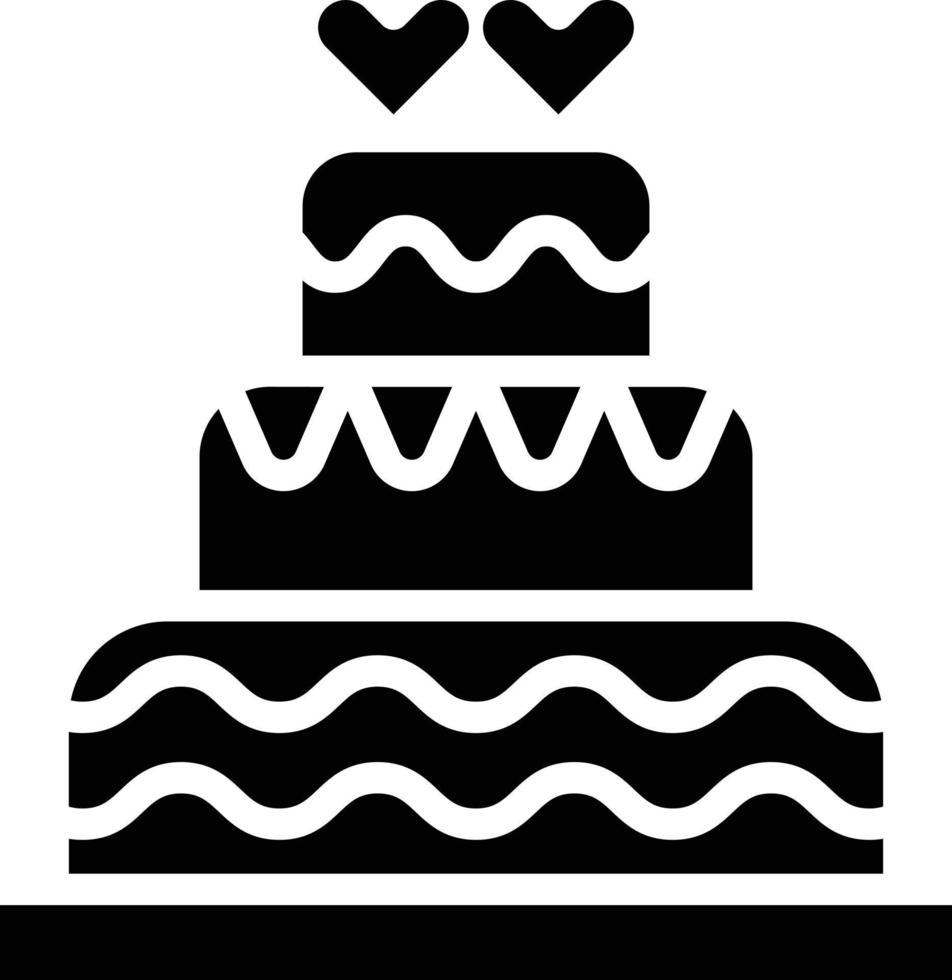 Wedding Cake Vector Icon Style