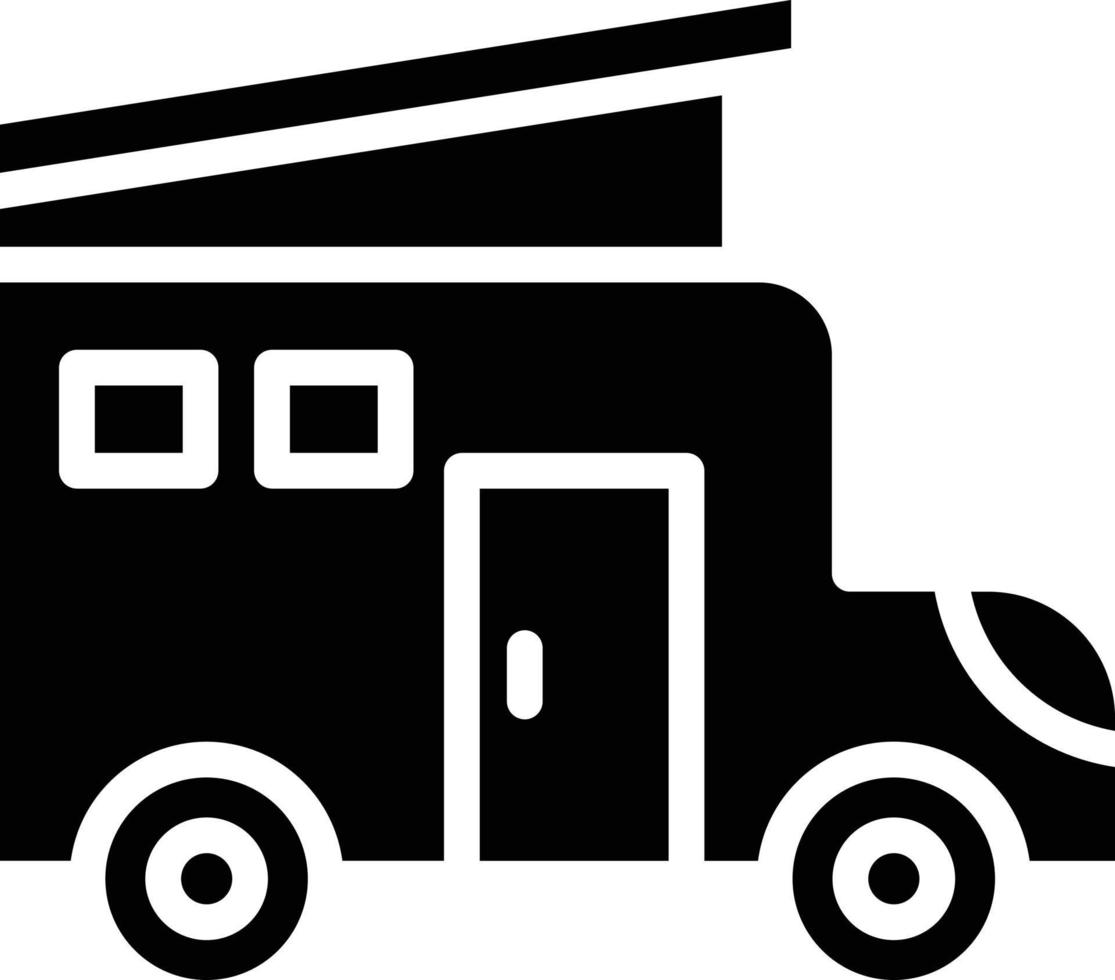 Camper Van Vector Icon Style