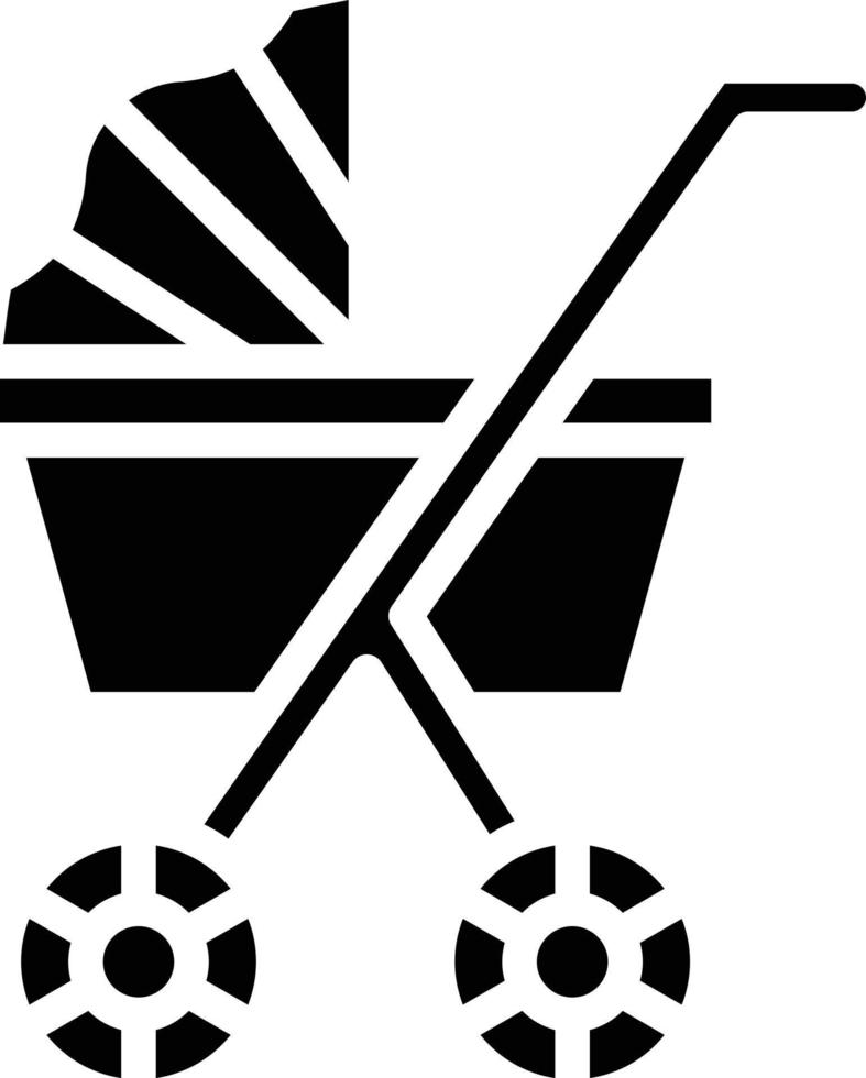 Stroller Vector Icon Style