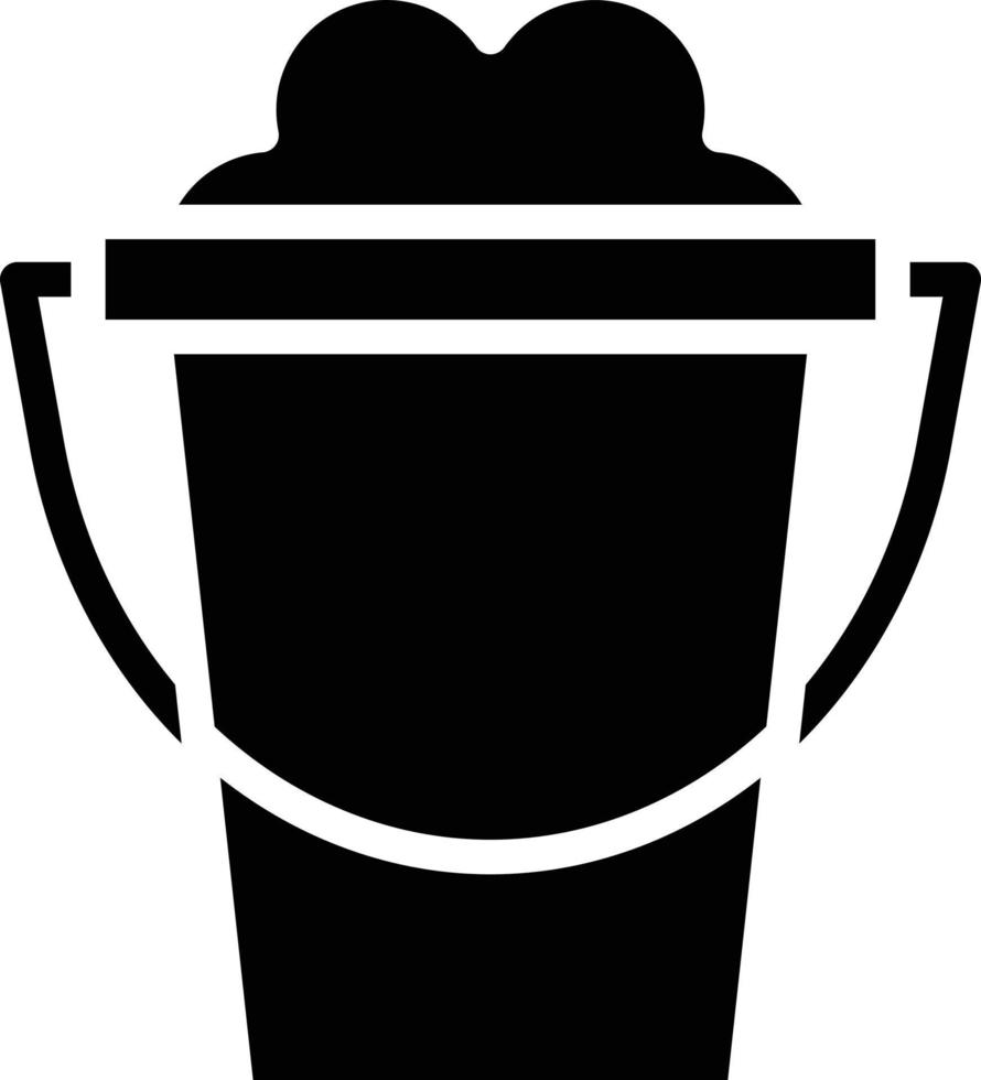 Sand Bucket Vector Icon Style