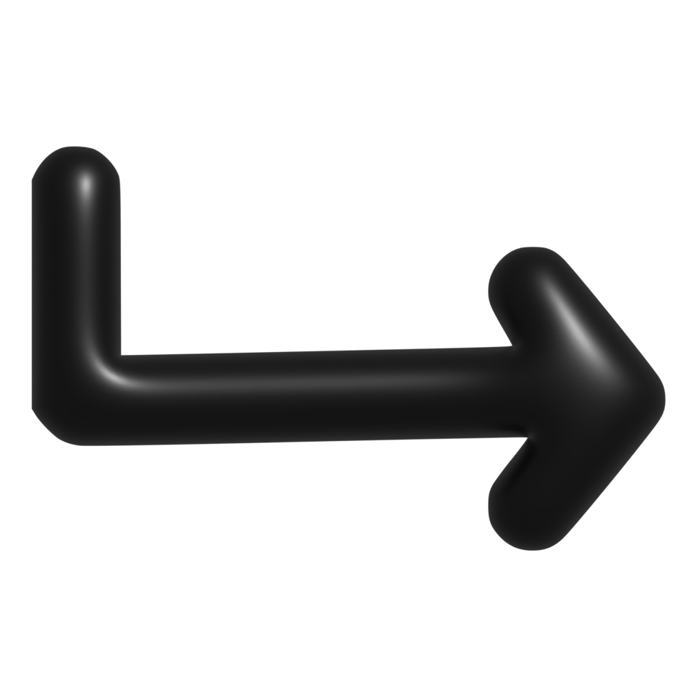 3d icono de flecha png