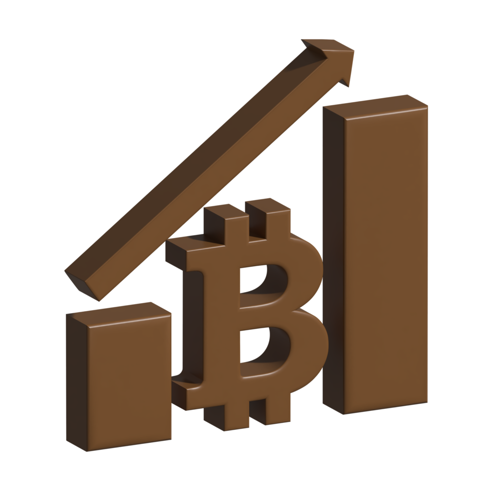 3d icoon bitcoin png