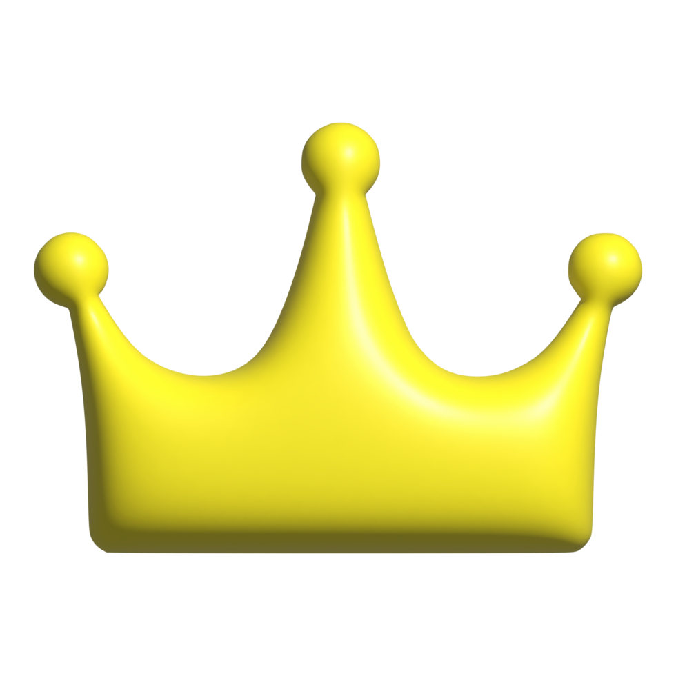 3d icon of crown png
