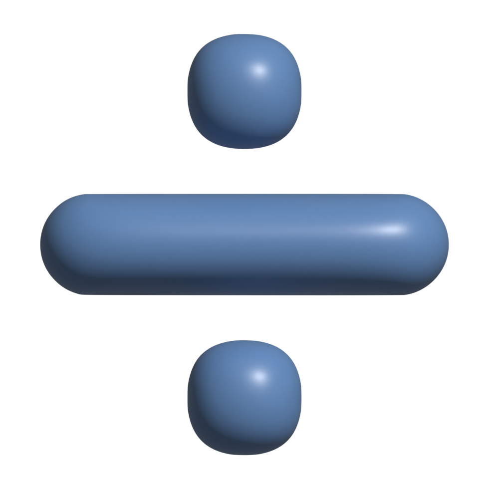 divide 3d icon png