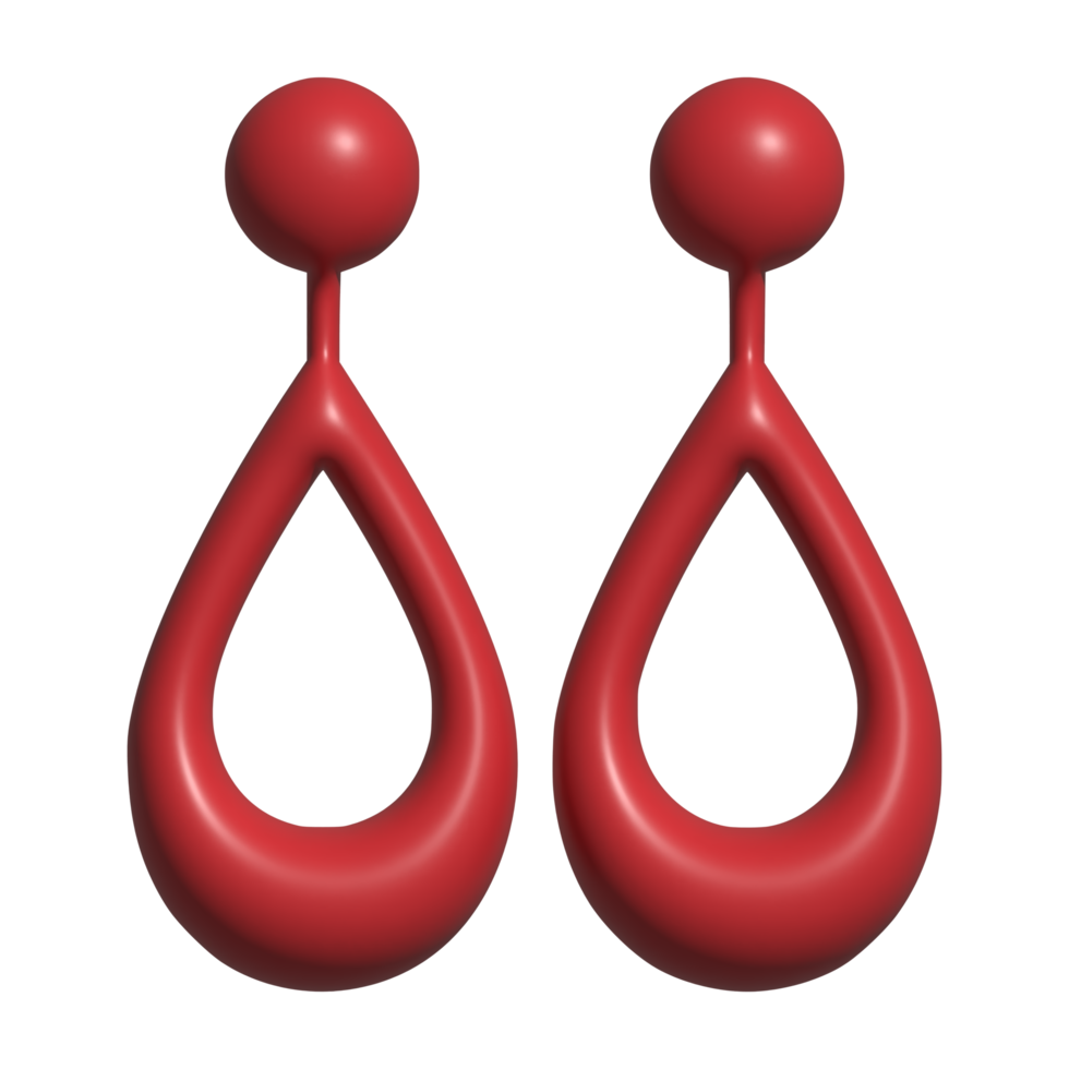 earrings 3d icon png