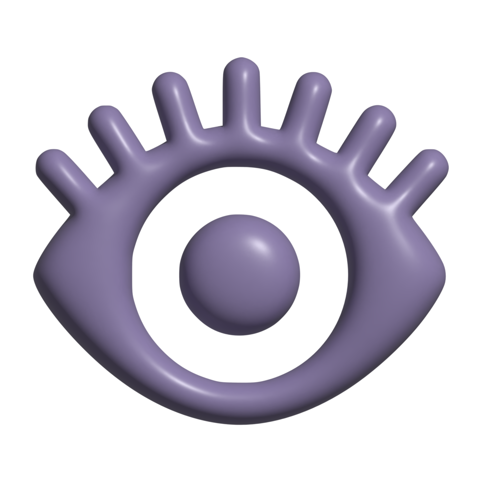 œil 3d icône png