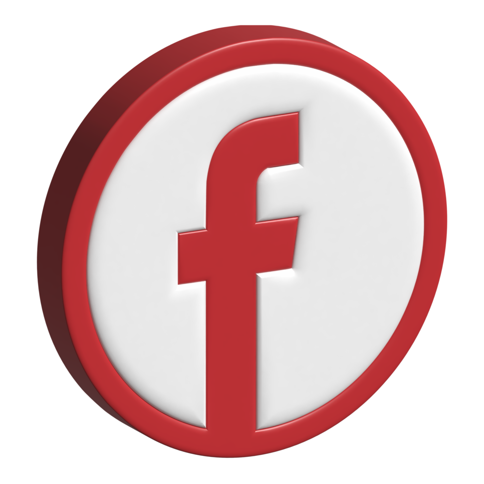 facebook 3d icon png