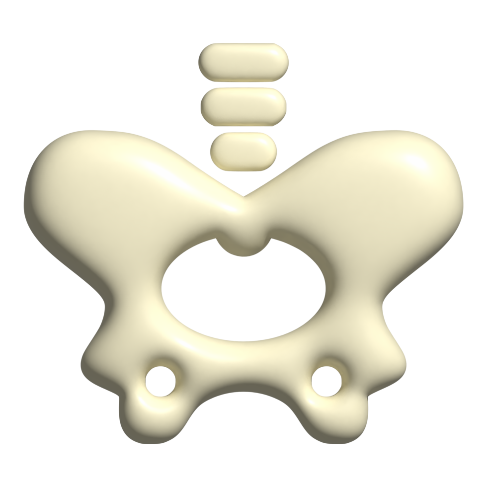 3d icon of skull bone png