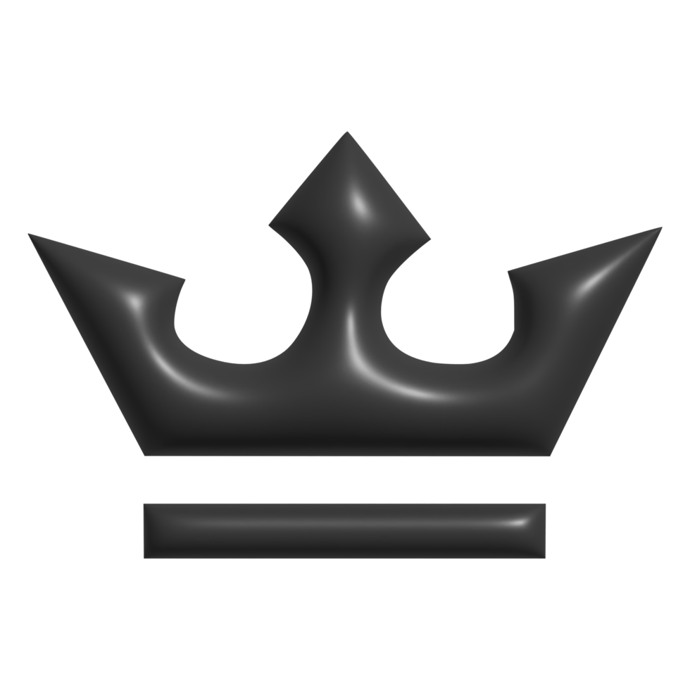 3d Symbol von Krone png