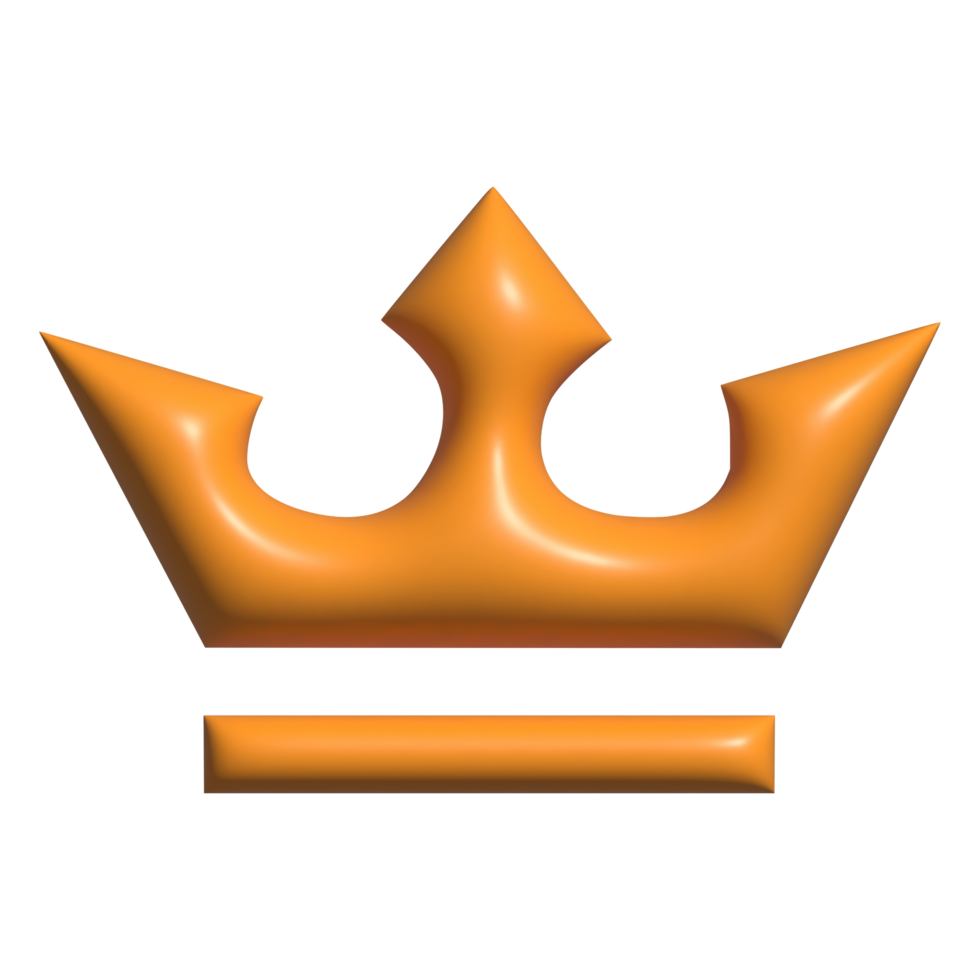 3d icon of crown png