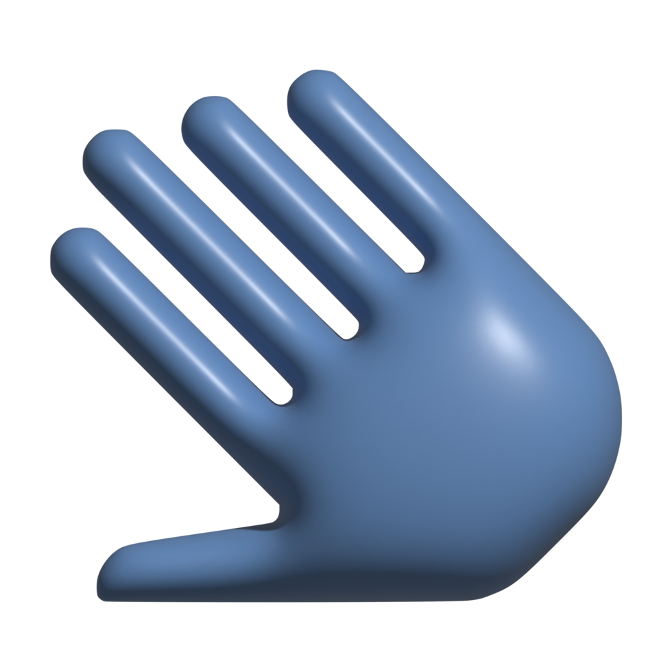 3d icon of hand png