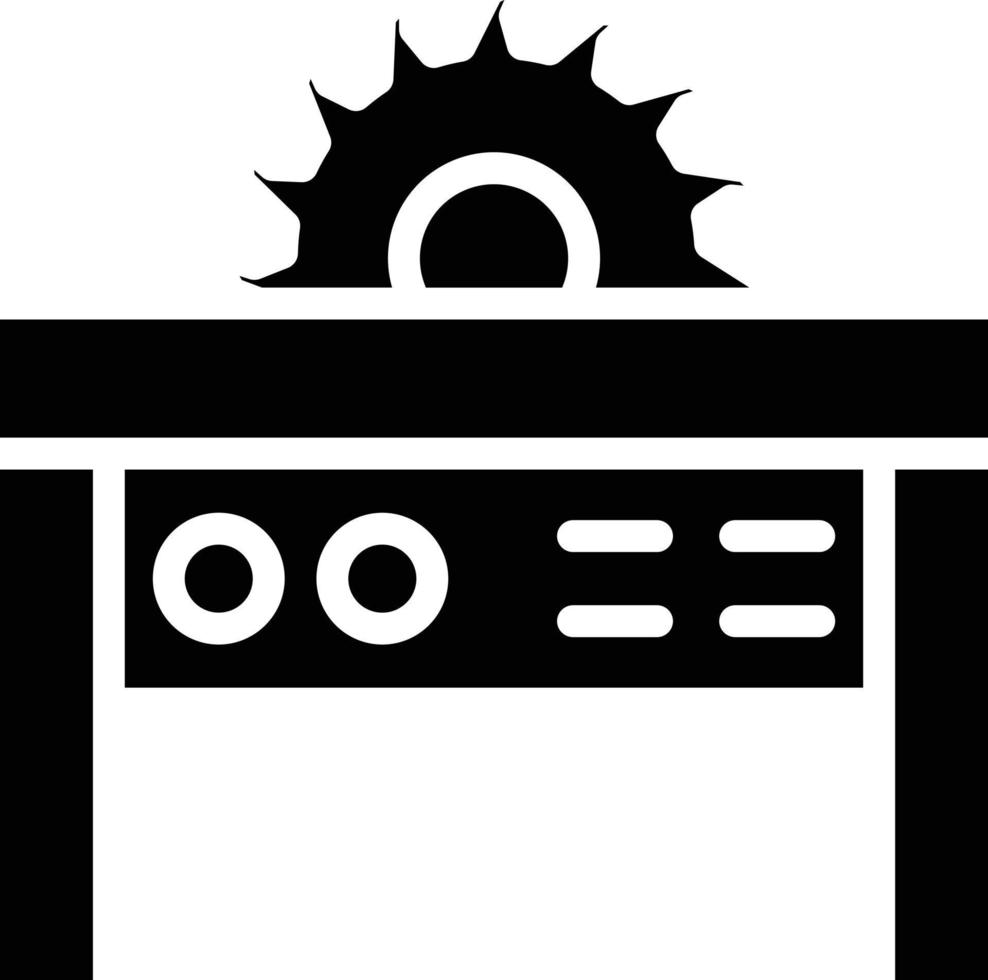 Table Cutter Vector Icon Style