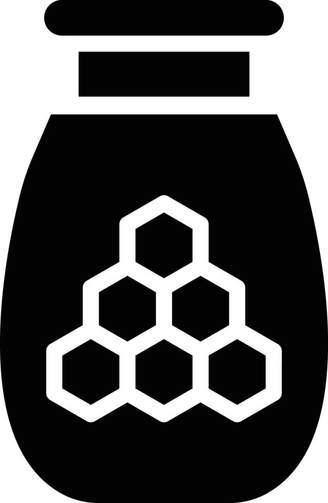 Honey Jar Vector Icon Style