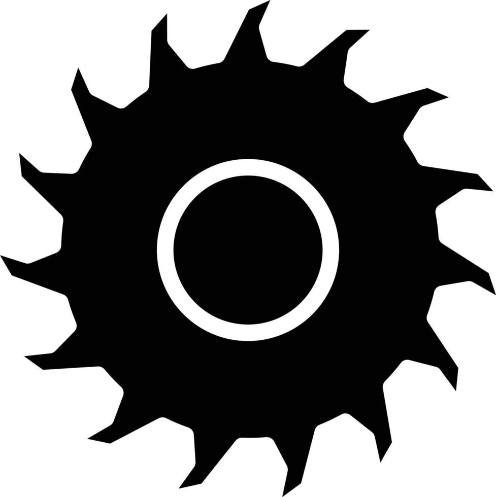 circular Sierra vector icono estilo