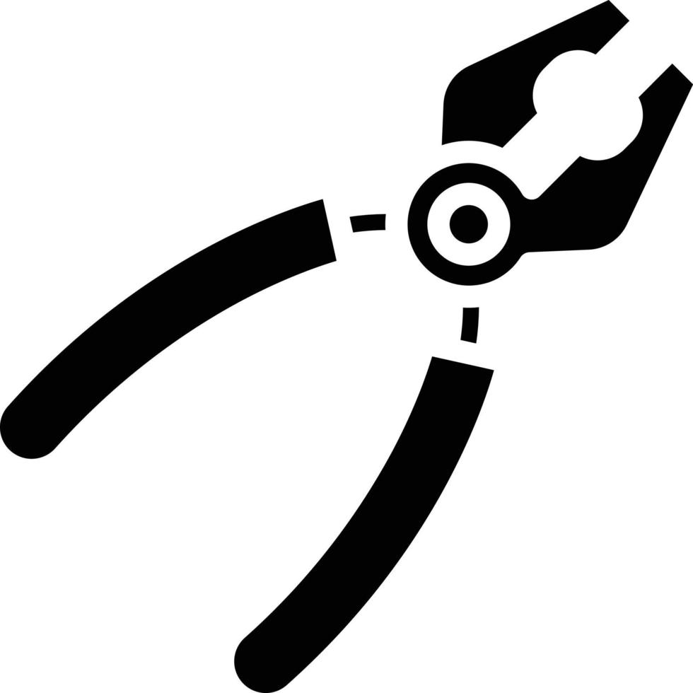 Pliers Vector Icon Style