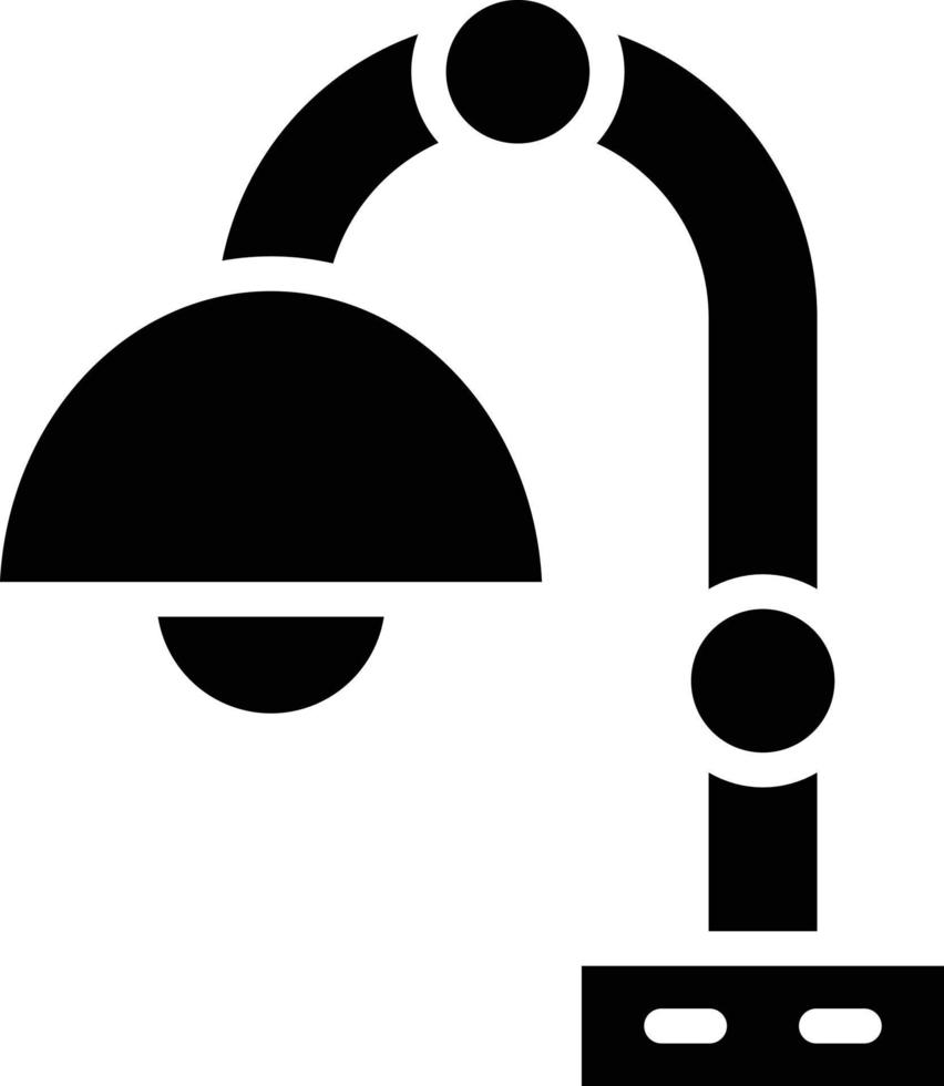 Desk Lamp Vector Icon Style