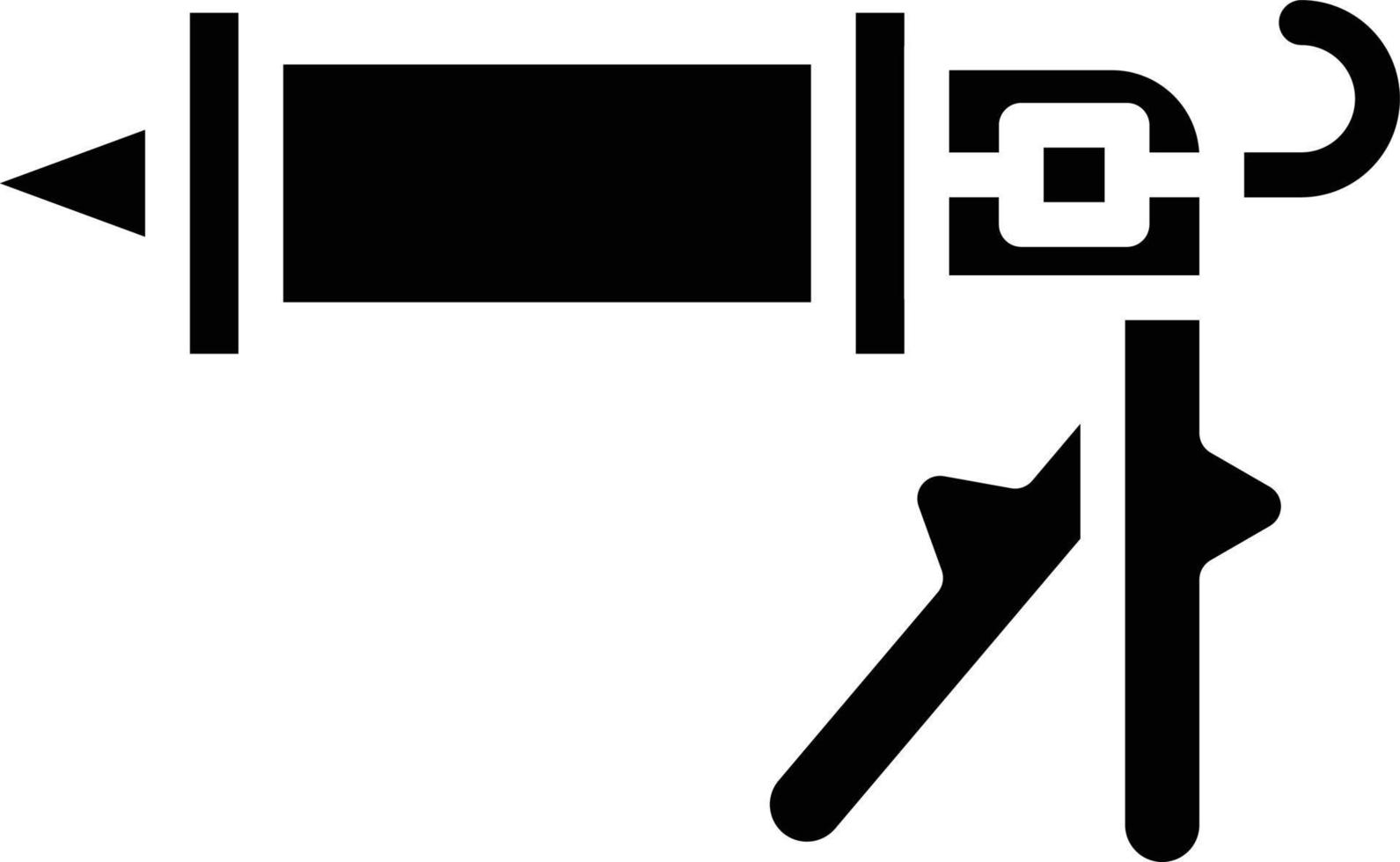 Caulking Gun Vector Icon Style